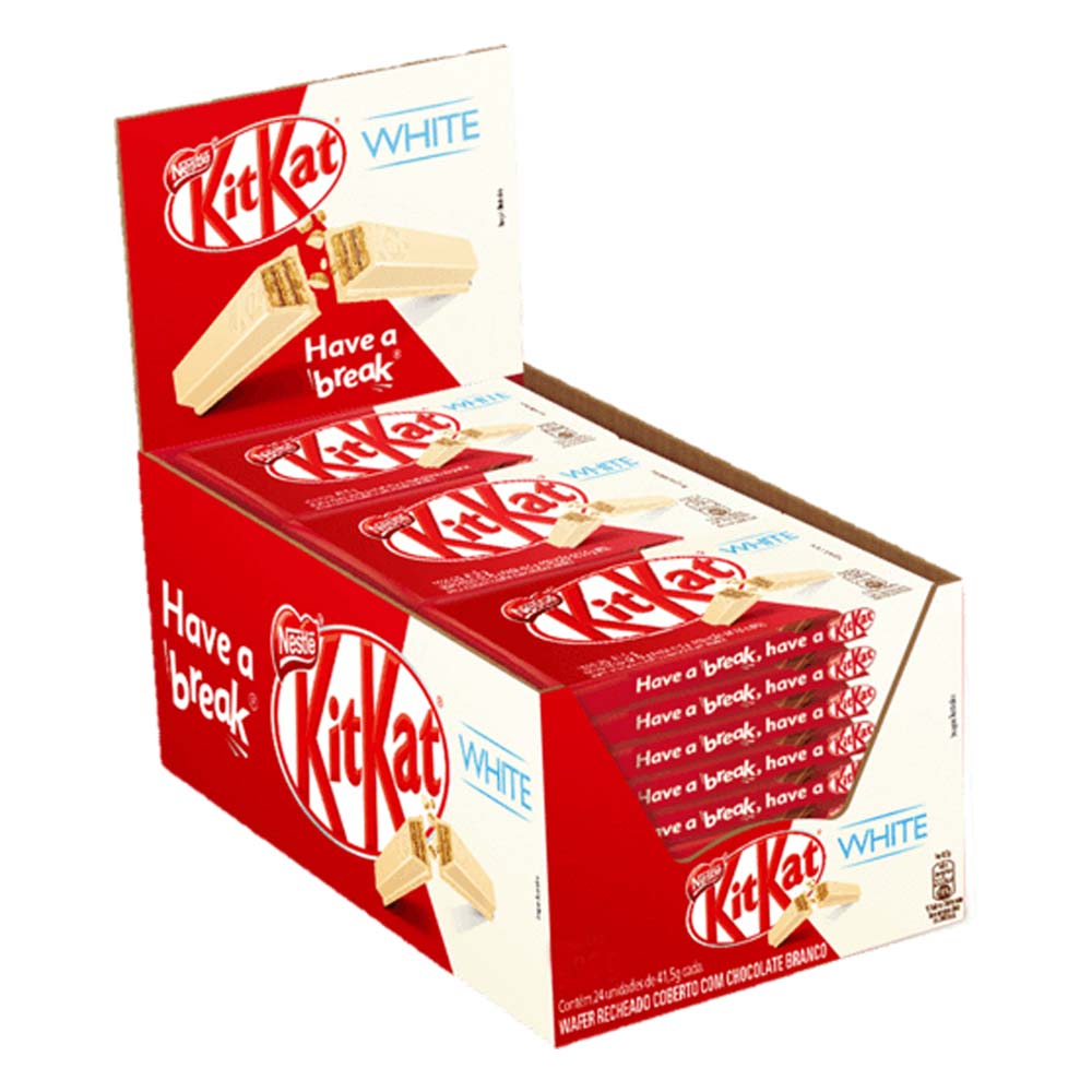 NESTLE CHOCOLATE KIT KAT BRANCO DP 24X41GRS